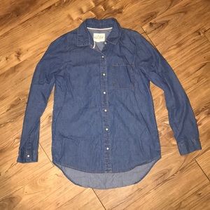 Denim Button Up Top